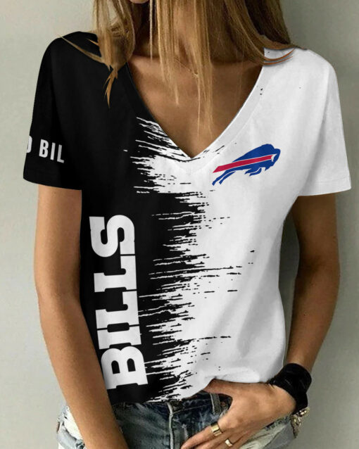 Buffalo Bills Summer V-neck Women T-shirt BG11