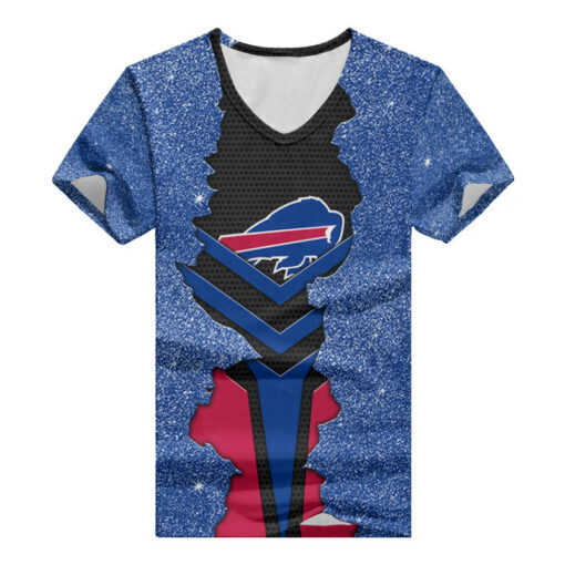 Buffalo Bills Summer V-neck Women T-shirt BG323