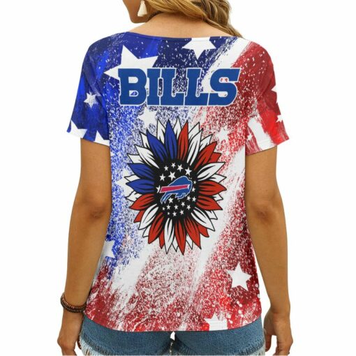 Buffalo Bills V-neck Women T-shirt