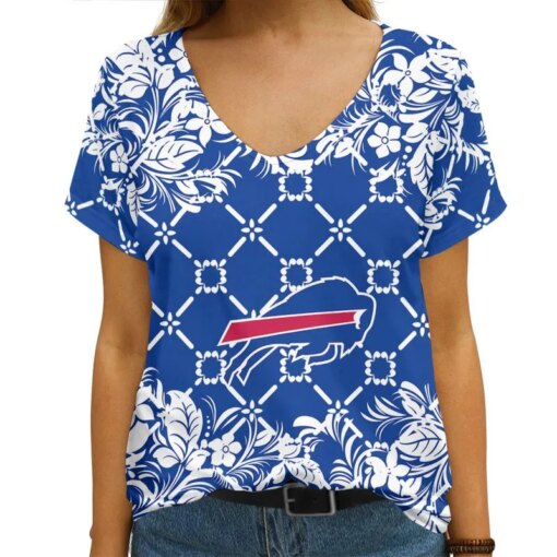 Buffalo Bills V-neck Women T-shirt