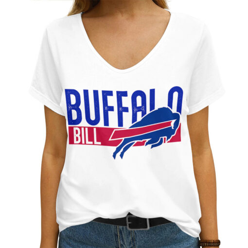 Buffalo Bills V-neck Women T-shirt AGC64