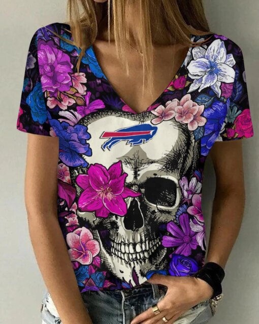 Buffalo Bills V-neck Women T-shirt BG454