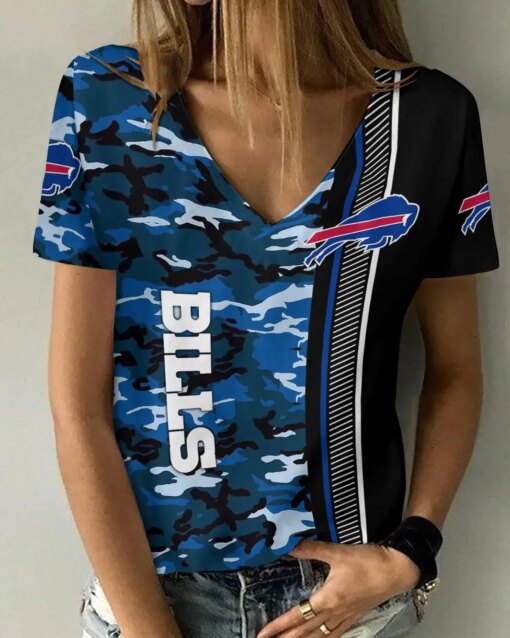 Buffalo Bills V-neck Women T-shirt BG868