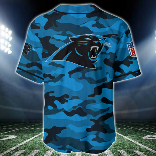 Carolina Panthers Personalized Baseball Jersey BG222