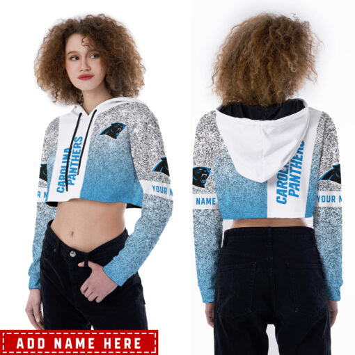 Carolina Panthers Personalized Combo Croptop Hoodie And Leggings AZCLG110+AZC2CHD110