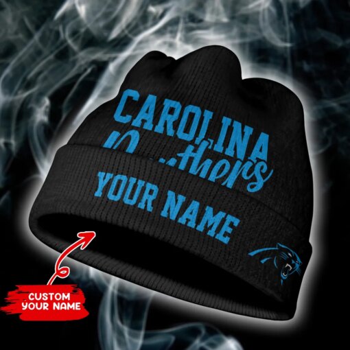 Carolina Panthers Personalized Wool Beanie BGWBH208