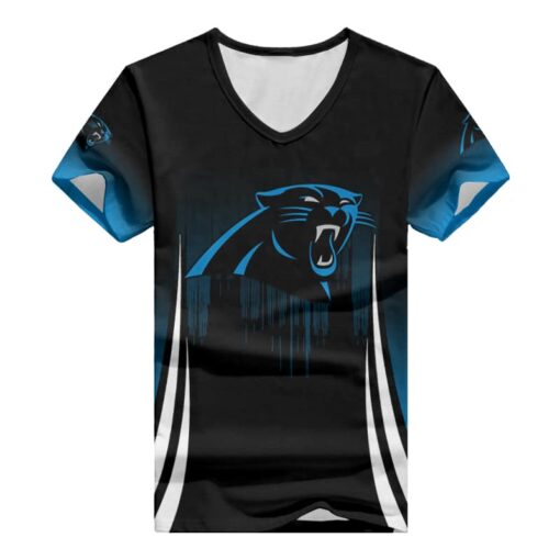 Carolina Panthers V-neck Women T-shirt BG865