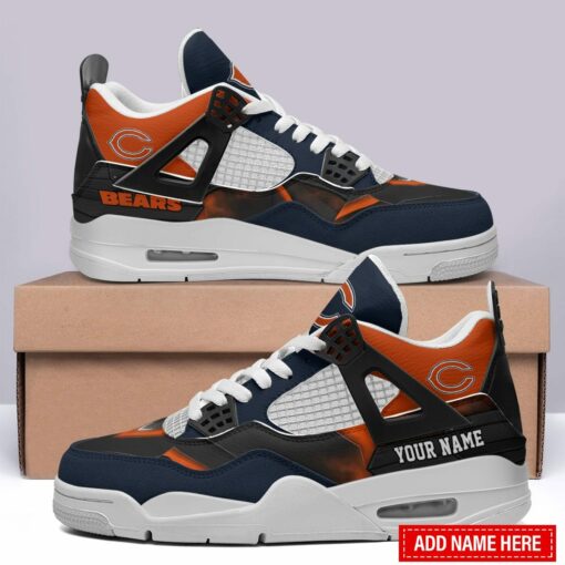 Chicago Bears Personalized AJ4 Sneaker BG266