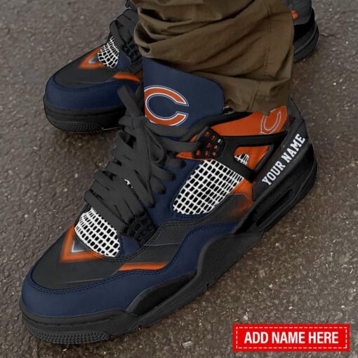 Chicago Bears Personalized AJ4 Sneaker BG266