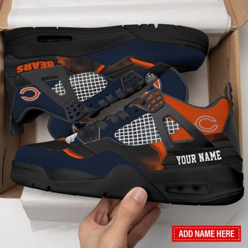 Chicago Bears Personalized AJ4 Sneaker BG266