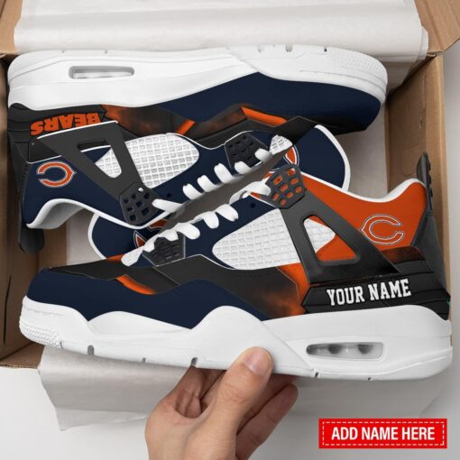 Chicago Bears Personalized AJ4 Sneaker BG266