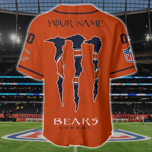 Chicago Bears Personalized Baseball Jersey BG193