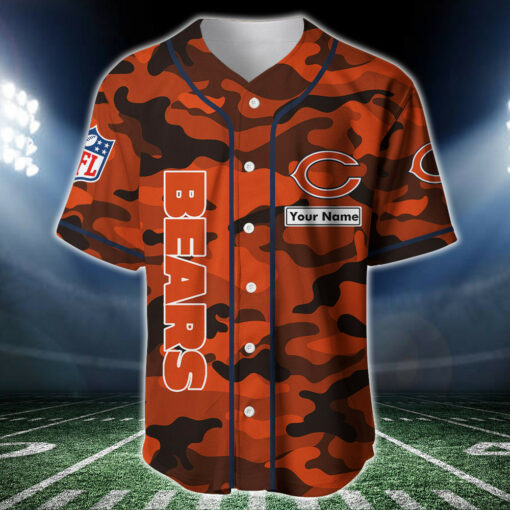 Chicago Bears Personalized Baseball Jersey BG224