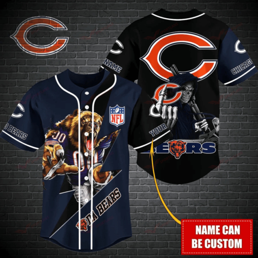 Chicago Bears Personalized Baseball Jersey BG472