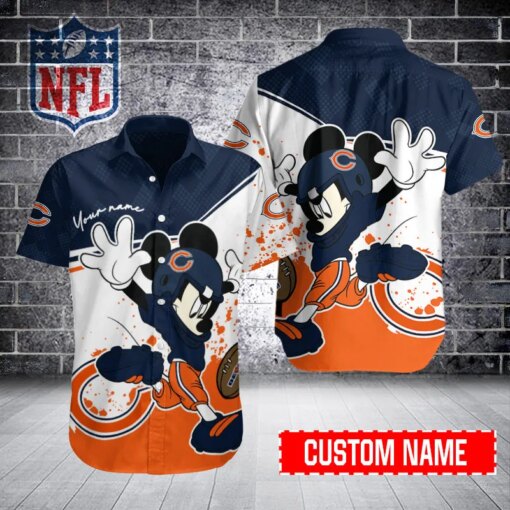 Chicago Bears Personalized Button Shirt BB432