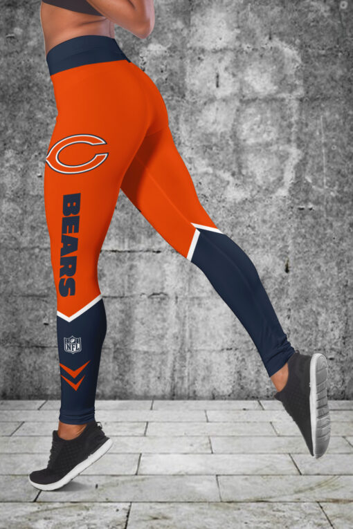 Chicago Bears Personalized Combo Croptop Hoodie And Leggings AZCLG069+AZC2CHD069