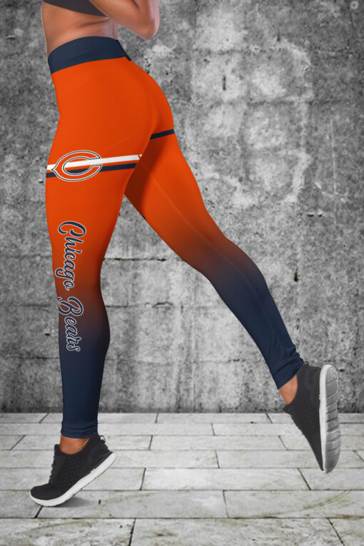 Chicago Bears Personalized Combo Croptop Hoodie And Leggings AZCLG070+AZC2CHD070