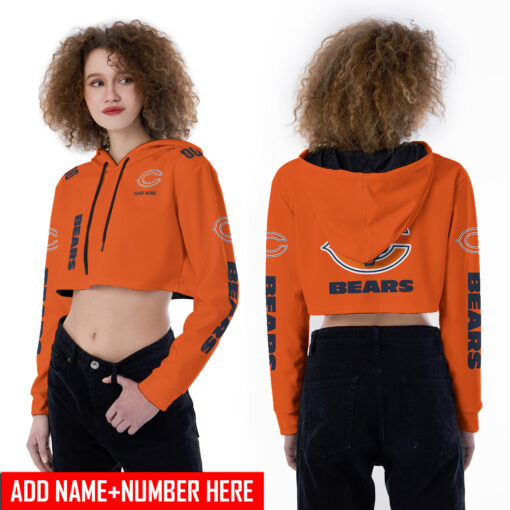 Chicago Bears Personalized Combo Croptop Hoodie And Leggings AZCLG070+AZC2CHD070