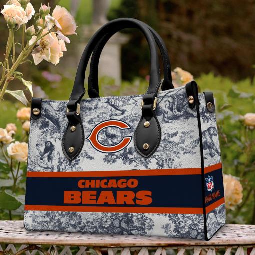 Chicago Bears Personalized Leather Hand Bag BB331