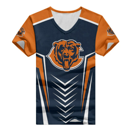 Chicago Bears Personalized Summer V-neck Women T-shirt BG391