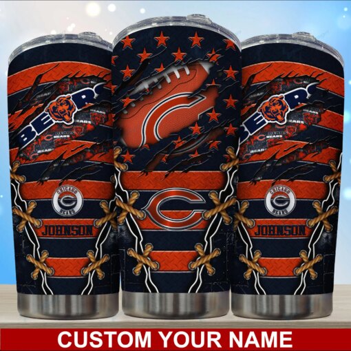 Chicago Bears Personalized Tumbler BG05