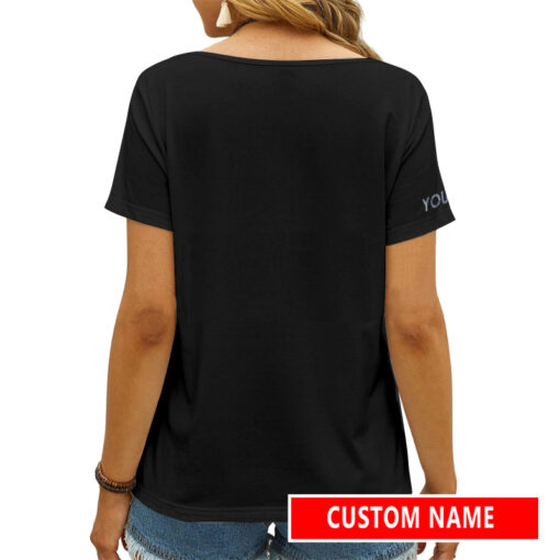 Chicago Bears Personalized V-neck Women T-shirt AGCWTS195