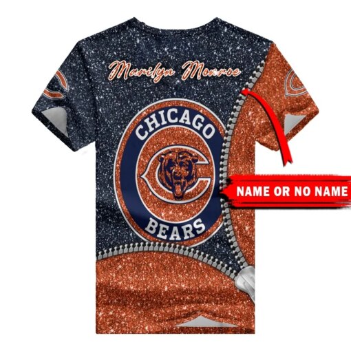 Chicago Bears Personalized V-neck Women T-shirt BG668