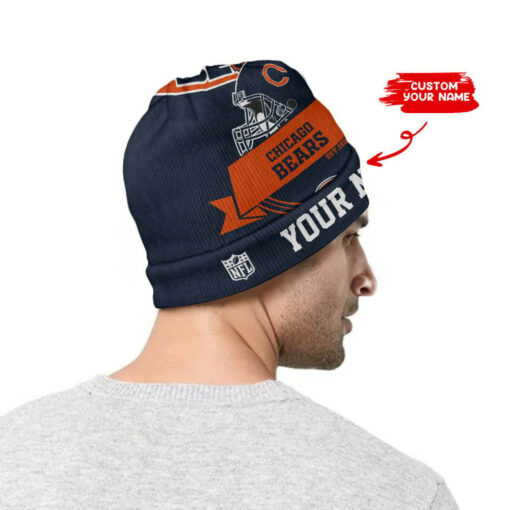 Chicago Bears Personalized Wool Beanie 182