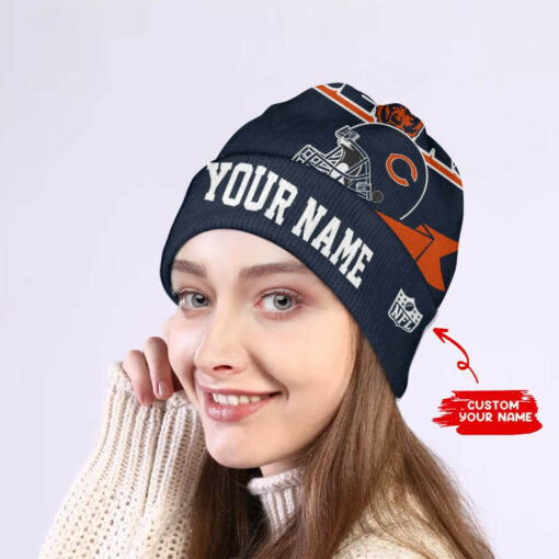 Chicago Bears Personalized Wool Beanie 182