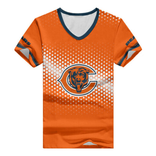 Chicago Bears Summer V-neck Women T-shirt 118