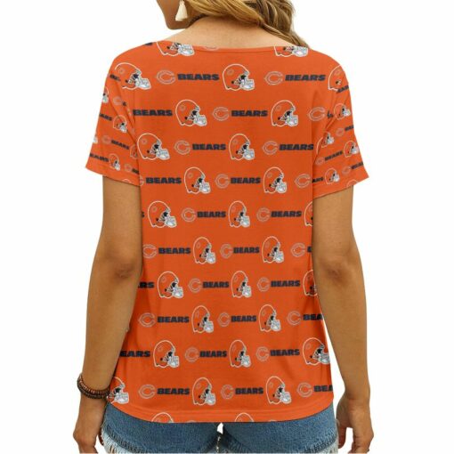 Chicago Bears V-neck Women T-shirt