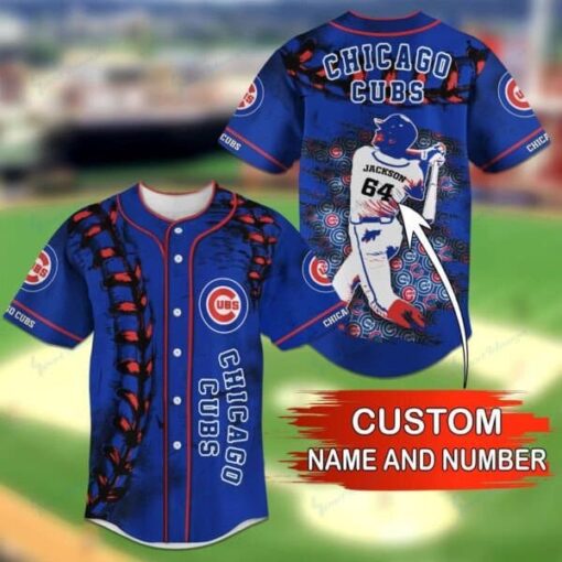 Chicago Cubs Personalized Baseball Jersey BG11