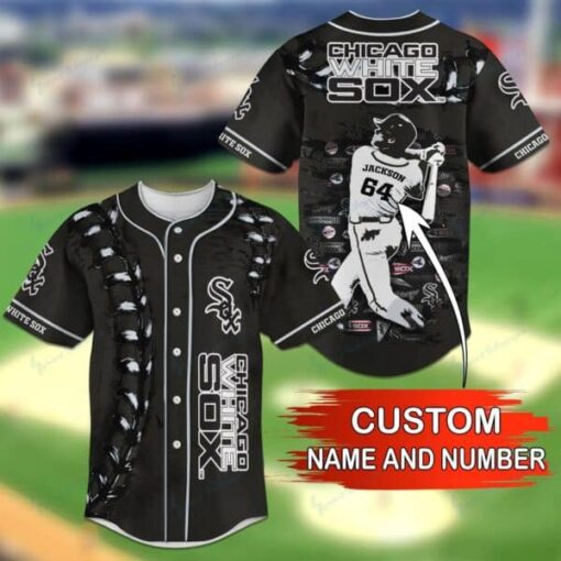 Chicago White Sox Personalized Baseball Jersey BG07