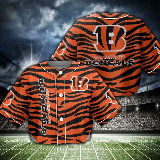 Cincinnati Bengals Crop Top Baseball Jersey 62