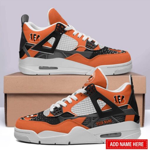 Cincinnati Bengals Personalized AJ4 Sneaker BG262