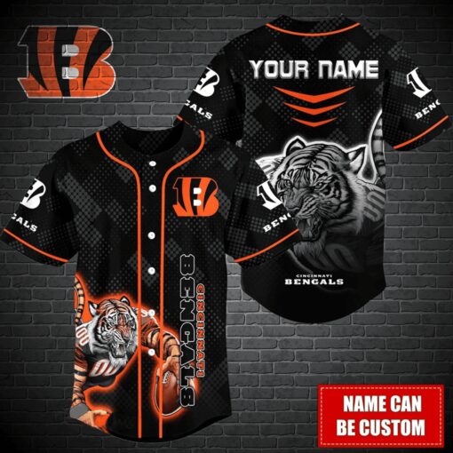 Cincinnati Bengals Personalized Baseball Jersey BG354