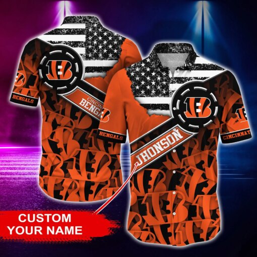 Cincinnati Bengals Personalized Button Shirt and T-shirt BG165