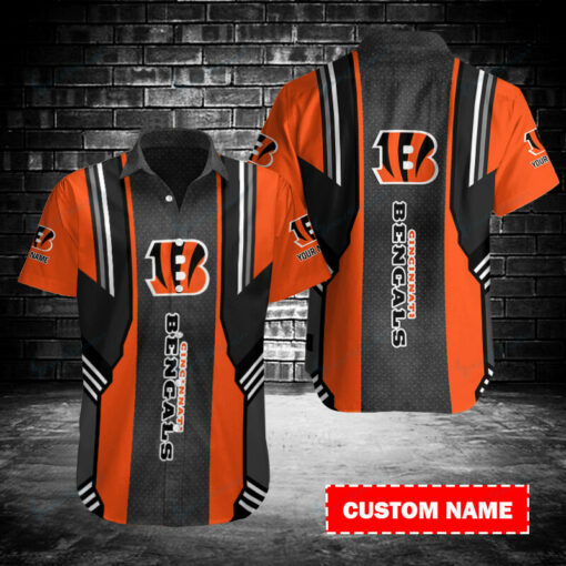 Cincinnati Bengals Personalized Button Shirt BB184