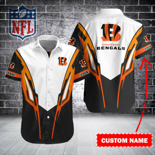 Cincinnati Bengals Personalized Button Shirt BB470