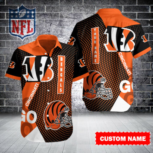 Cincinnati Bengals Personalized Button Shirt BB640