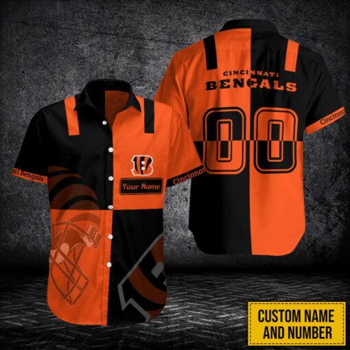 Cincinnati Bengals Personalized Button Shirt BB664