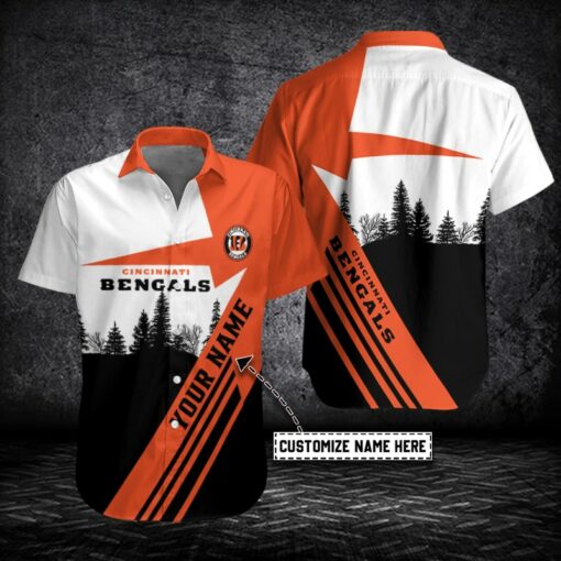 Cincinnati Bengals Personalized Button Shirt BB865