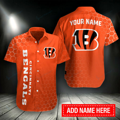 Cincinnati Bengals Personalized Button Shirt BG996