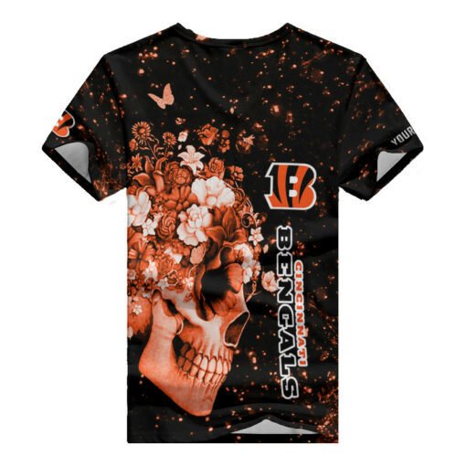 Cincinnati Bengals Personalized Summer V-neck Women T-shirt BG392