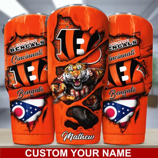 Cincinnati Bengals Personalized Tumbler BG227