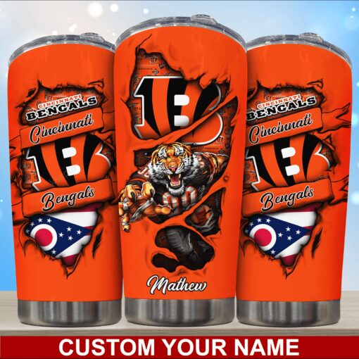 Cincinnati Bengals Personalized Tumbler BG227