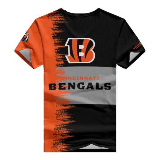 Cincinnati Bengals Personalized V-neck Women T-shirt AGC16