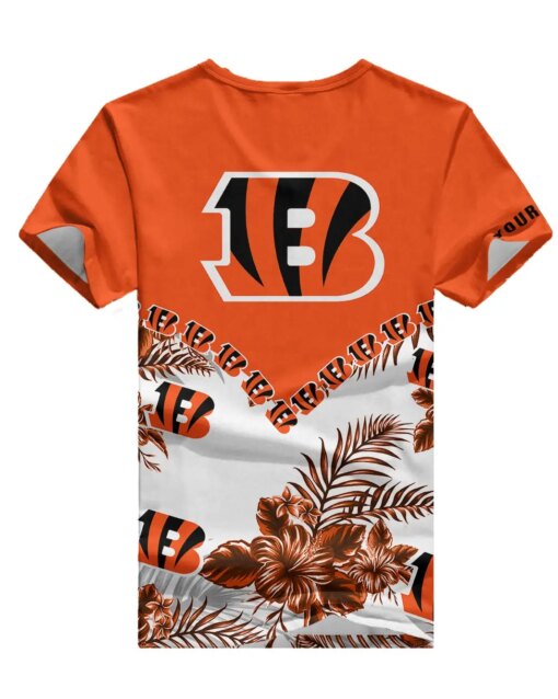 Cincinnati Bengals Personalized V-neck Women T-shirt BG485