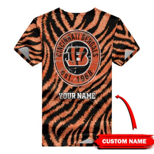 Cincinnati Bengals Personalized V-neck Women T-shirt BG959