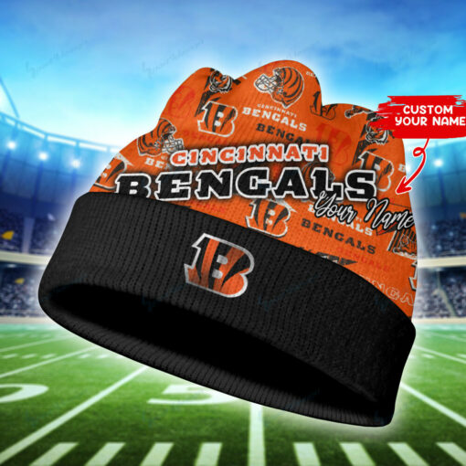 Cincinnati Bengals Personalized Wool Beanie 105